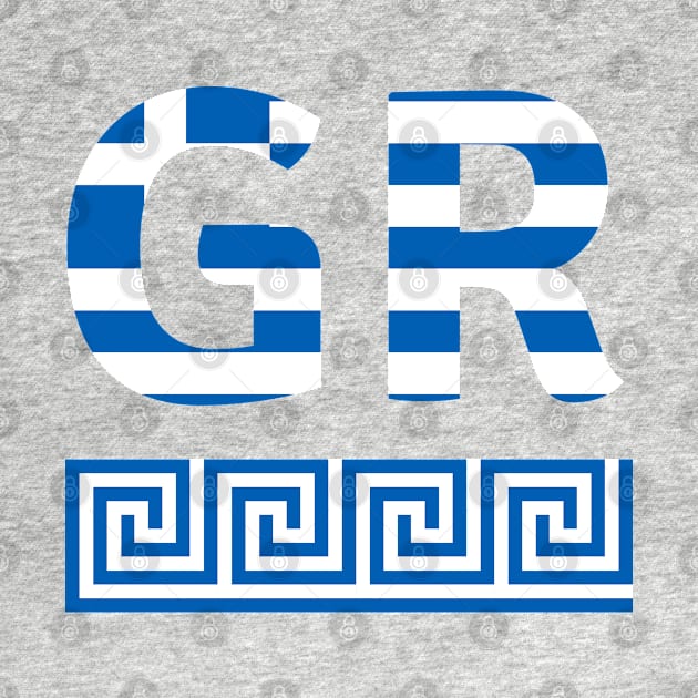 GR Greece flag, ornament by GreekTavern